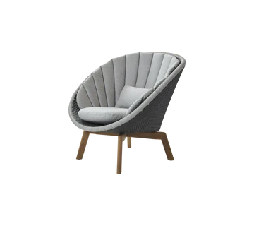 Cane-line Peacock Lounge Chair with Teak Legs - Image 19