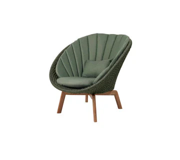 Cane-line Peacock Lounge Chair with Teak Legs - Image 21