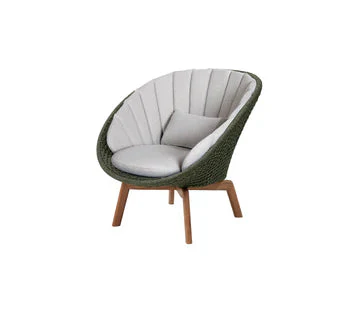 Cane-line Peacock Lounge Chair with Teak Legs - Image 23