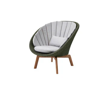 Cane-line Peacock Lounge Chair with Teak Legs - Image 25