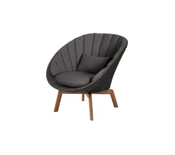 Cane-line Peacock Lounge Chair with Teak Legs - Image 28