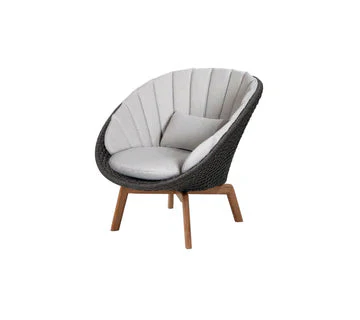 Cane-line Peacock Lounge Chair with Teak Legs - Image 29