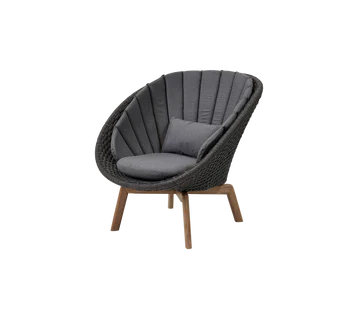 Cane-line Peacock Lounge Chair with Teak Legs - Image 30