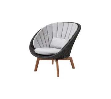 Cane-line Peacock Lounge Chair with Teak Legs - Image 31