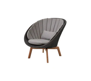 Cane-line Peacock Lounge Chair with Teak Legs - Image 32