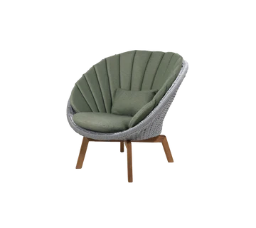Cane-line Peacock Lounge Chair with Teak Legs - Image 33