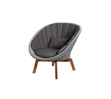 Cane-line Peacock Lounge Chair with Teak Legs - Image 34