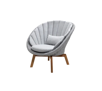 Cane-line Peacock Lounge Chair with Teak Legs - Image 37