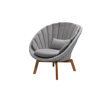 Cane-line Peacock Lounge Chair with Teak Legs - Image 38