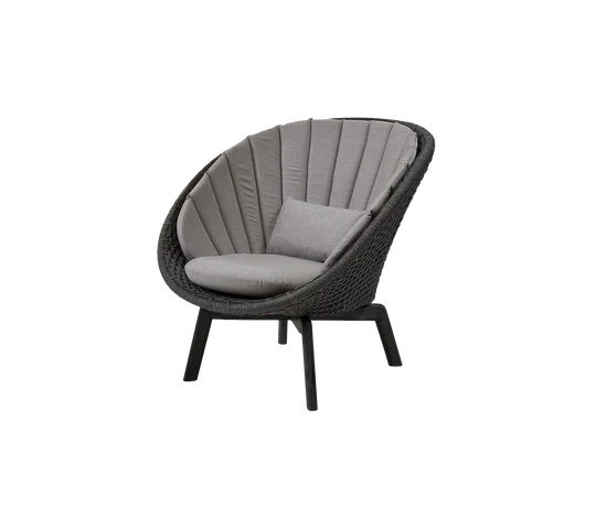 Cane-line Peacock Lounge Chair with Teak Legs - Image 39