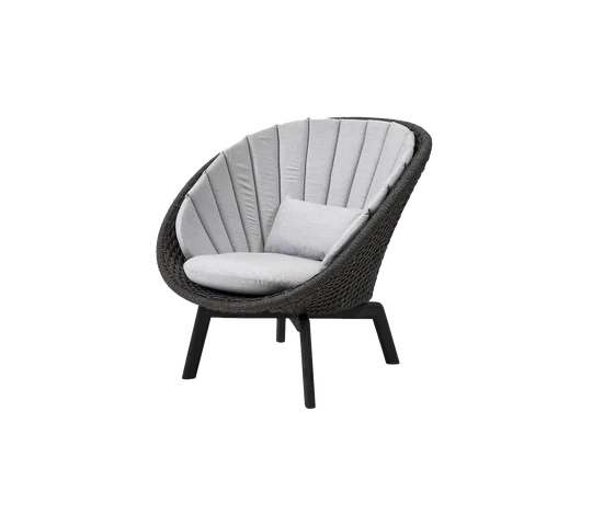 Cane-line Peacock Lounge Chair with Teak Legs - Image 40