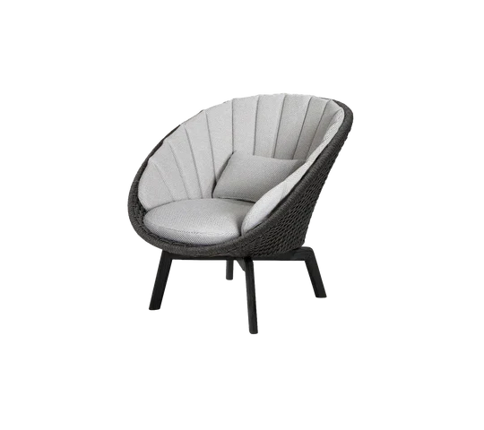 Cane-line Peacock Lounge Chair with Teak Legs - Image 41