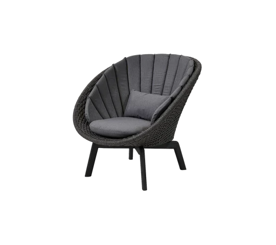 Cane-line Peacock Lounge Chair with Teak Legs - Image 44