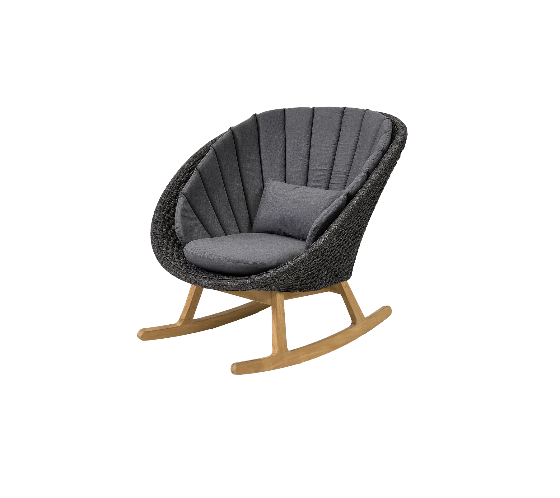 Cane-line Peacock Rocking Chair with Teak Legs