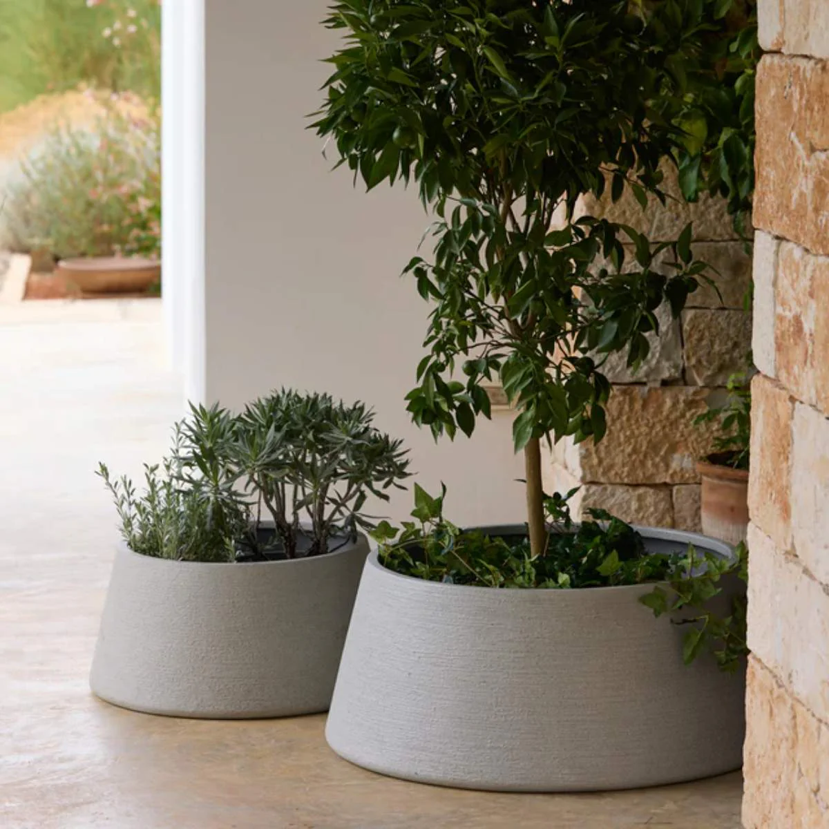Cane-line Soil Planter Trapezium, Medium - Image 4