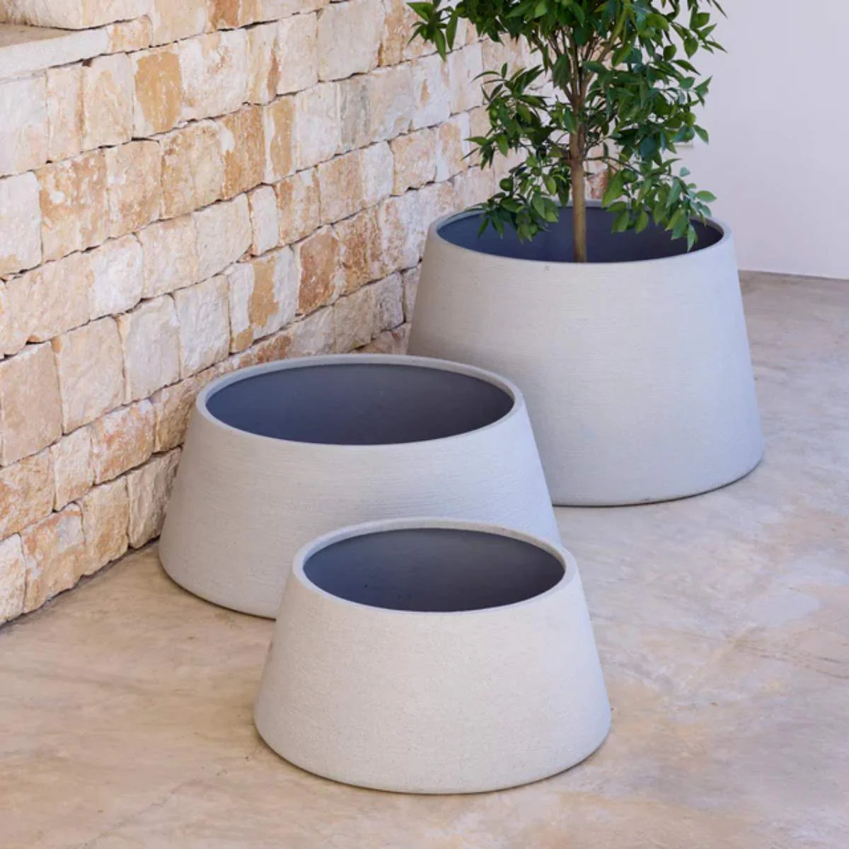 Cane-line Soil Planter Trapezium, Medium - Image 5