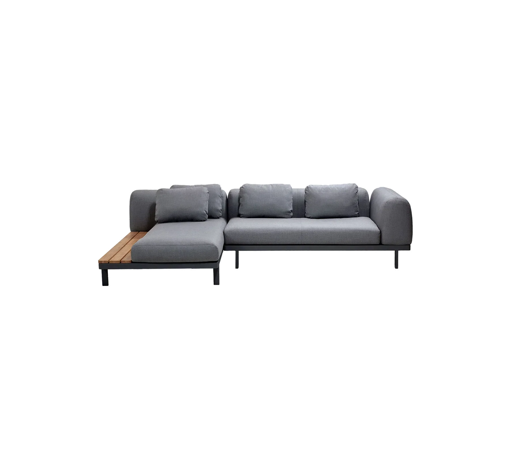 Cane-line Space Modular Sofa with Chaise Longue and Side Table