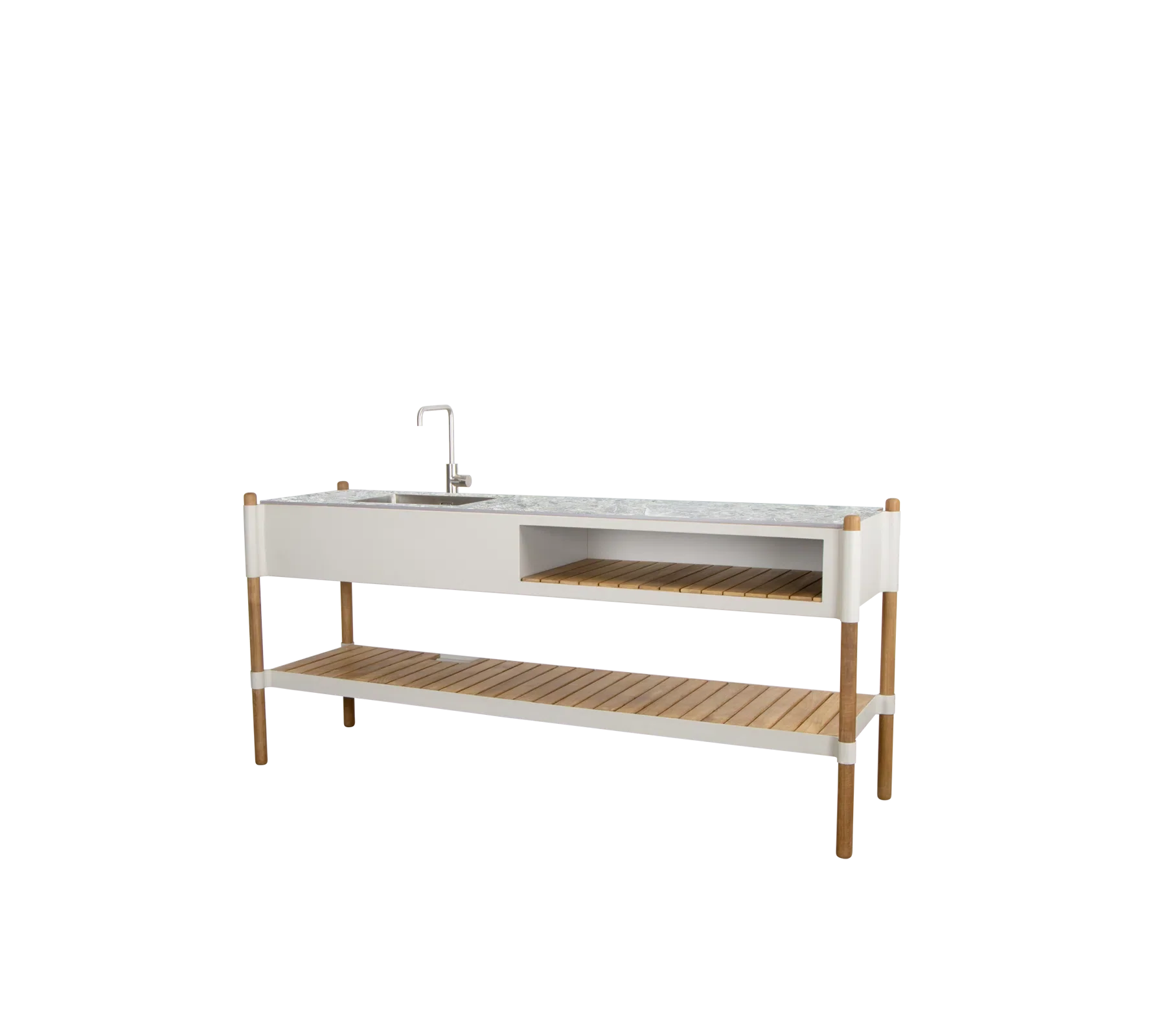 Cane-line Sticks Kitchen Module with Teak Shelf - Image 3