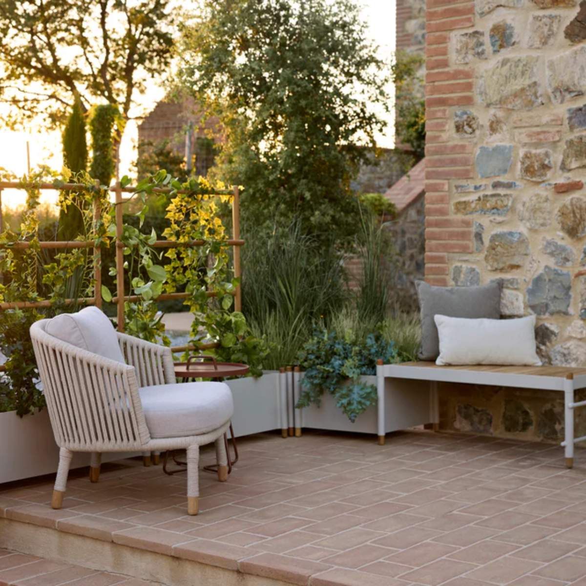 Cane-line Sticks Planter w/  Rack - Image 9