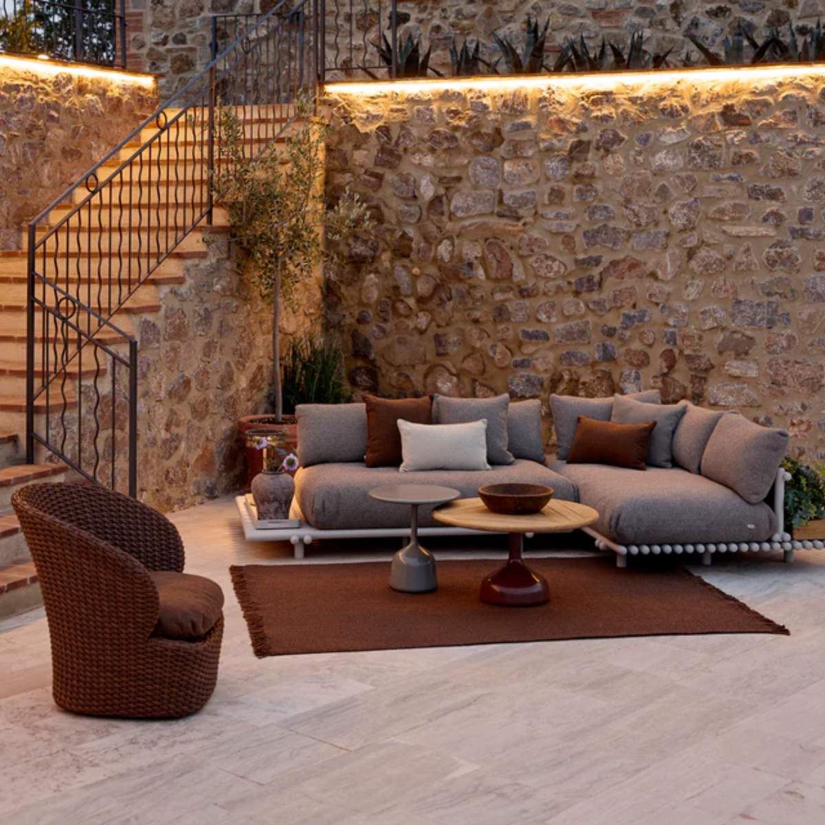 Cane-line Sticks Platform, Corner Sofa - Image 12