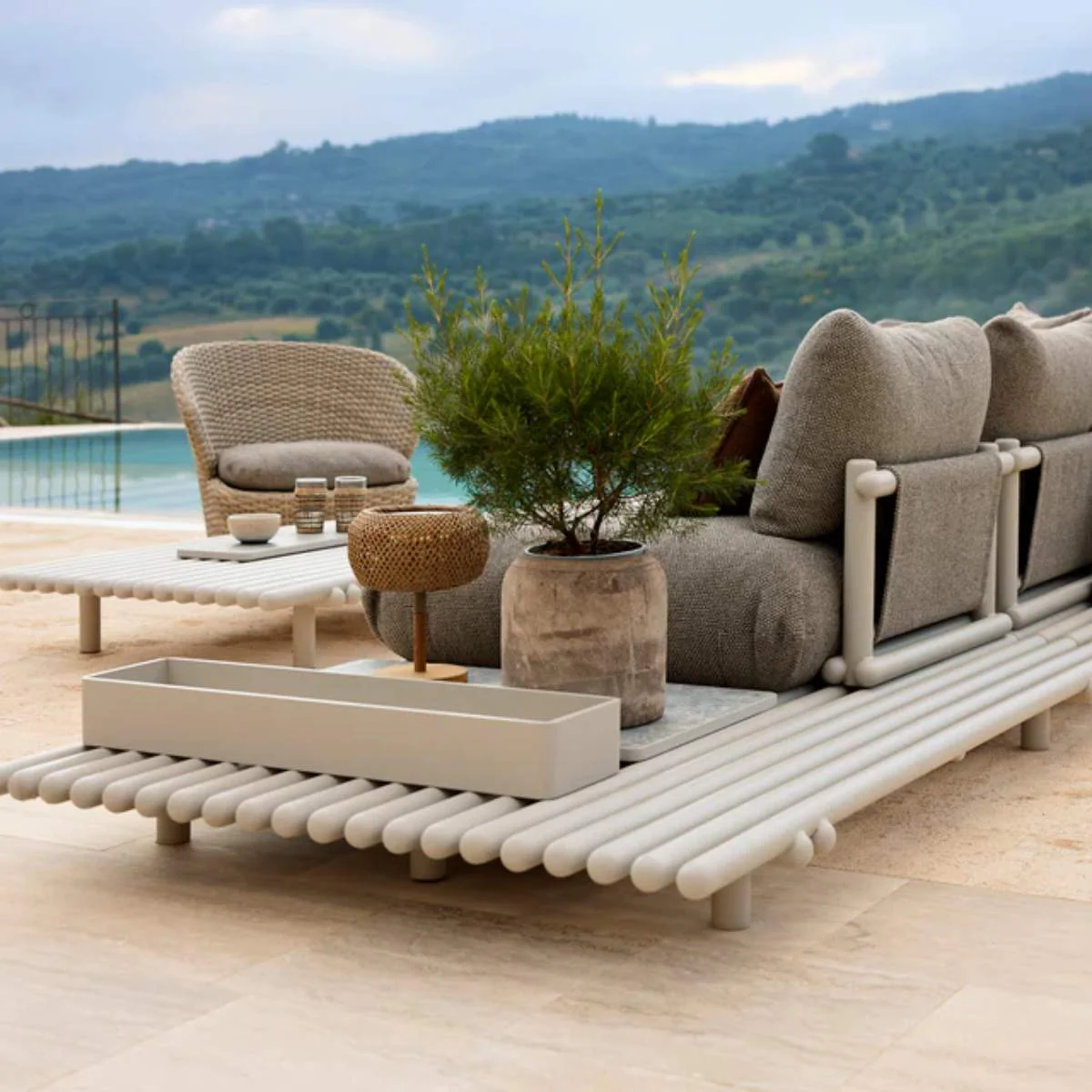 Cane-line Sticks Platform, Corner Sofa - Image 13