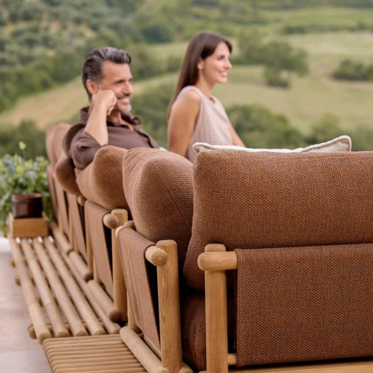 Cane-line Sticks Platform, Corner Sofa Large - Image 13