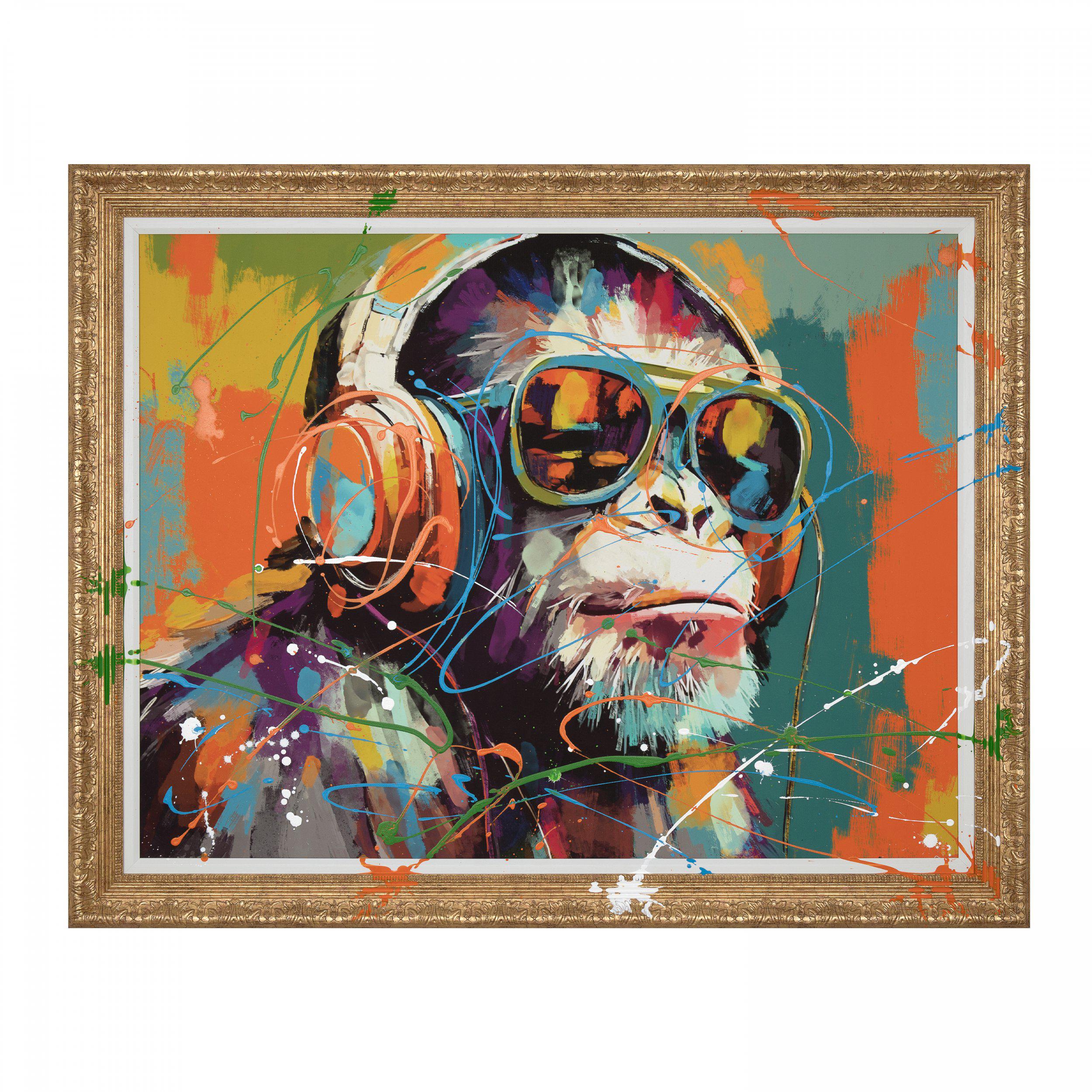 Art Marketing 'Chillin' Chimp' Framed Art