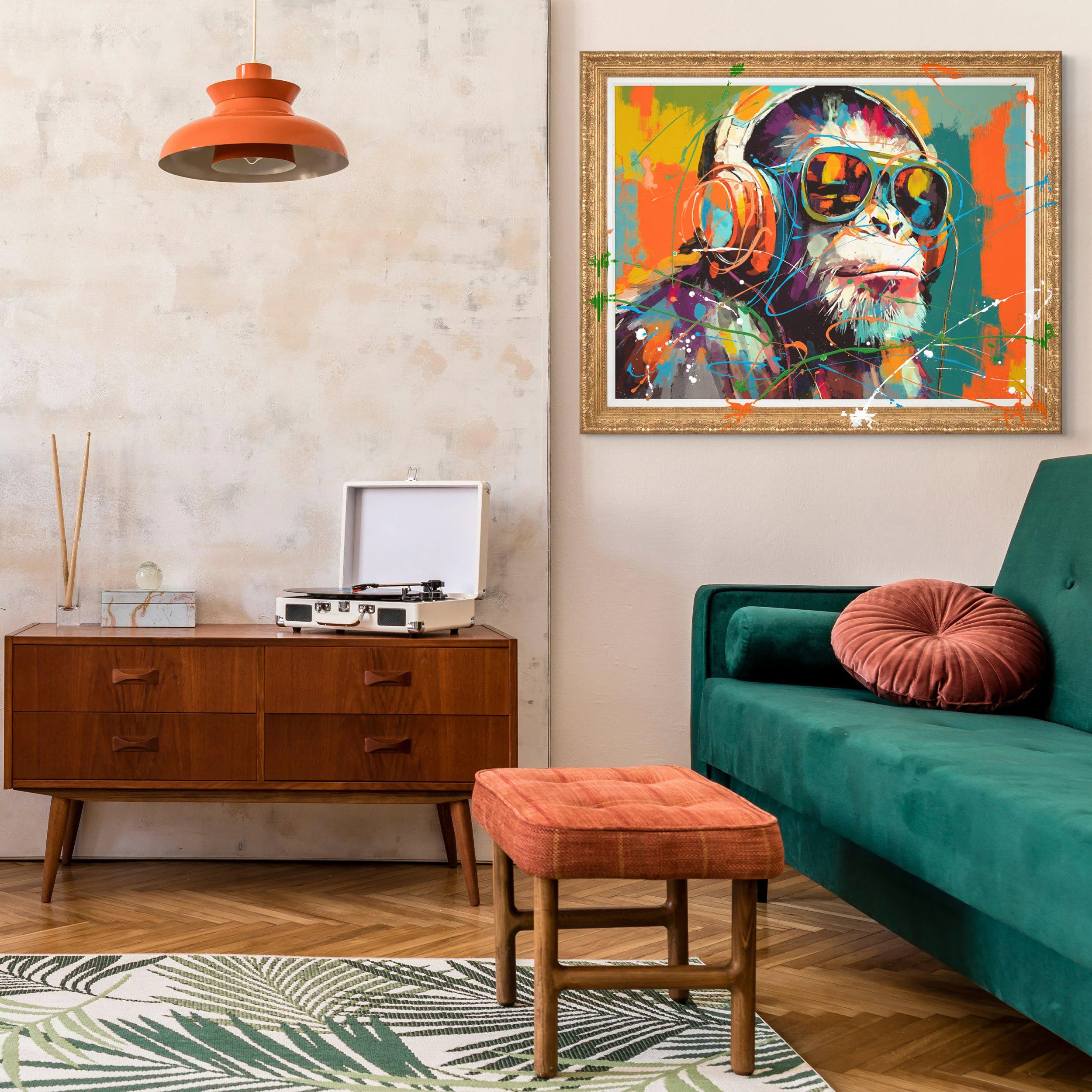 Art Marketing 'Chillin' Chimp' Framed Art - Image 2