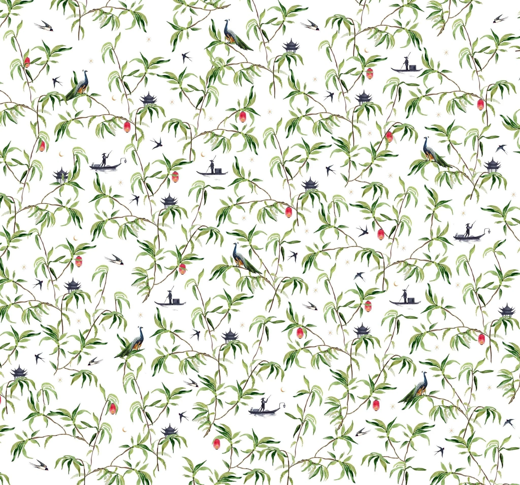 Creative Lab Amsterdam Chinese Riverside Wallpaper Mural - Image 3