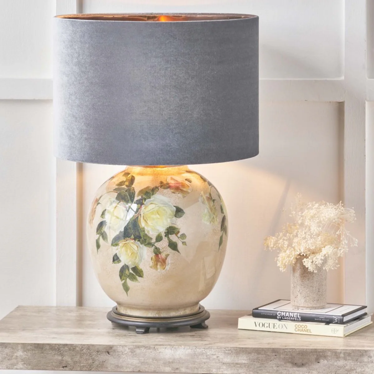 Jenny Worrall Classic Rose Large Glass Table Lamp Base - Image 9