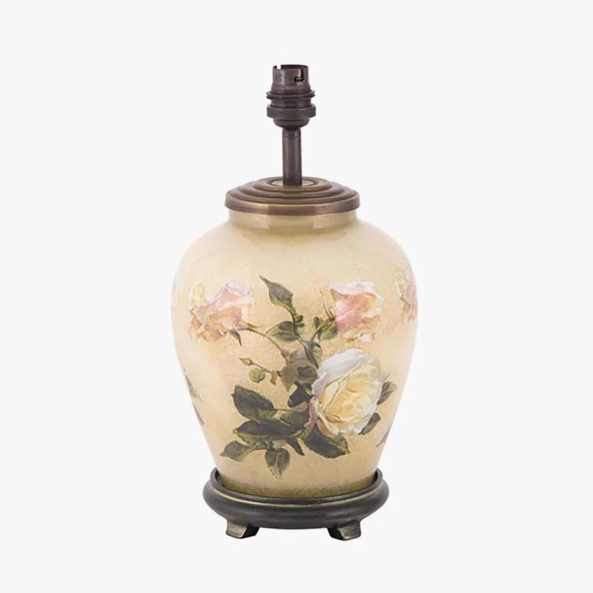 Jenny Worrall Classic Rose Small Glass Table Lamp Base