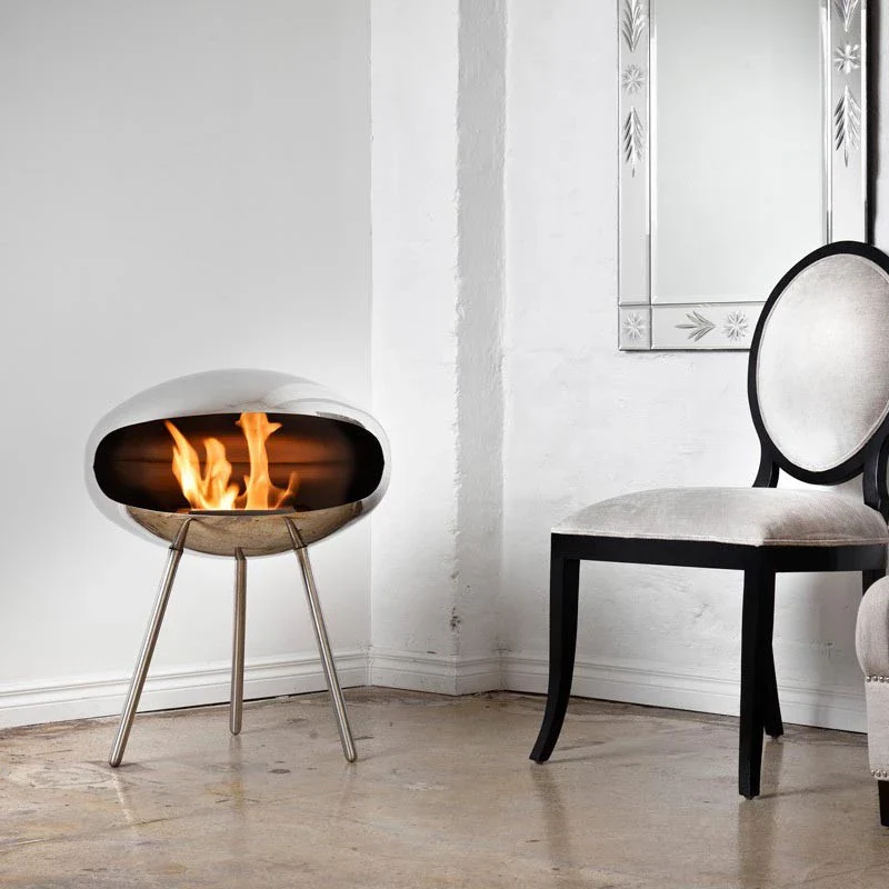 Cocoon Fires Terra - Polished Steel with Steel Legs - Image 2