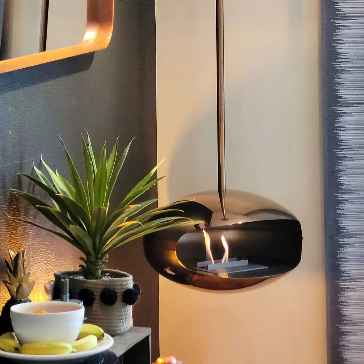 Cocoon Fires Aeris - Polished Steel with a Steel Pole - Image 12