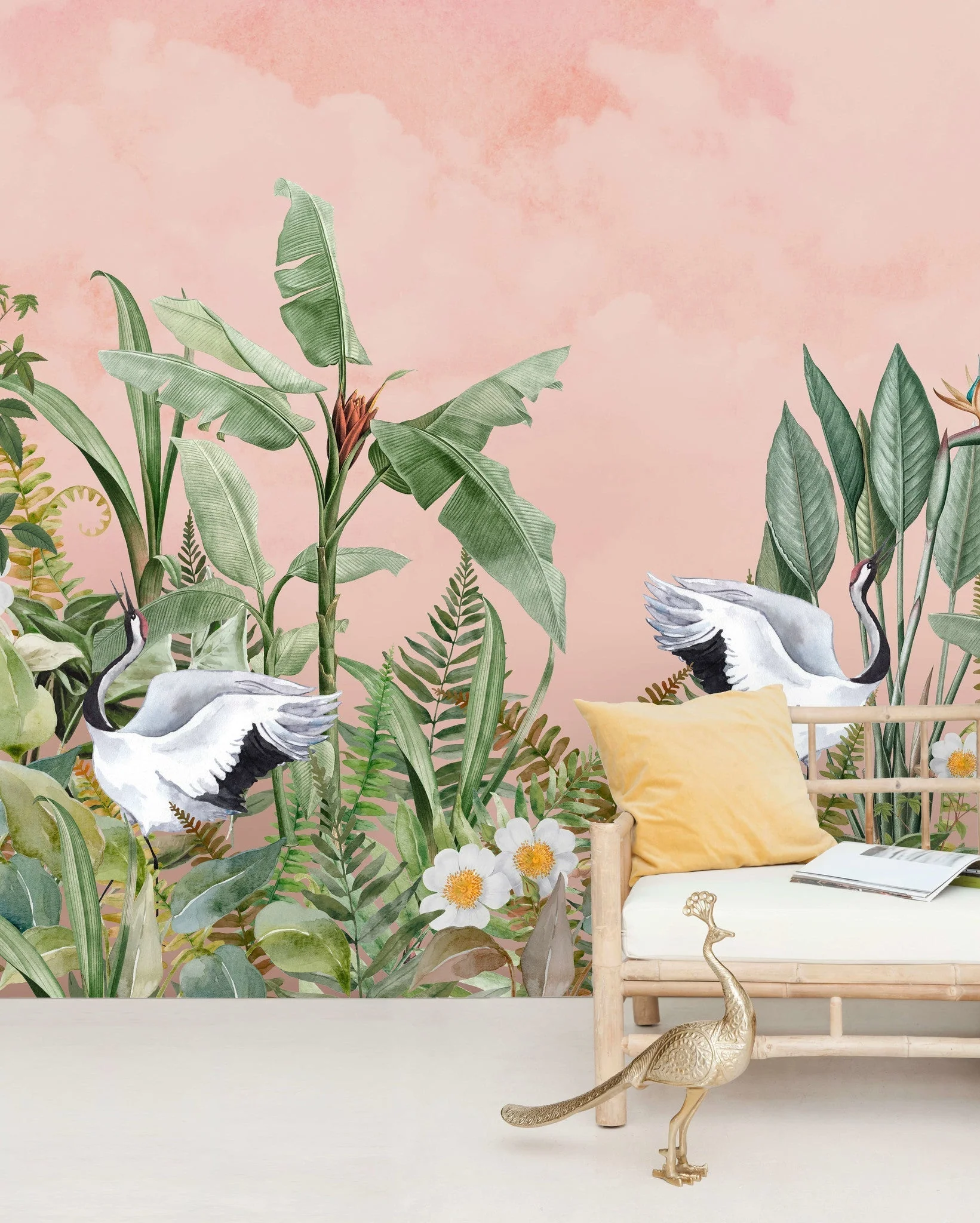 Creative Lab Amsterdam Dancing Crane Birds Wallpaper Mural - Image 4