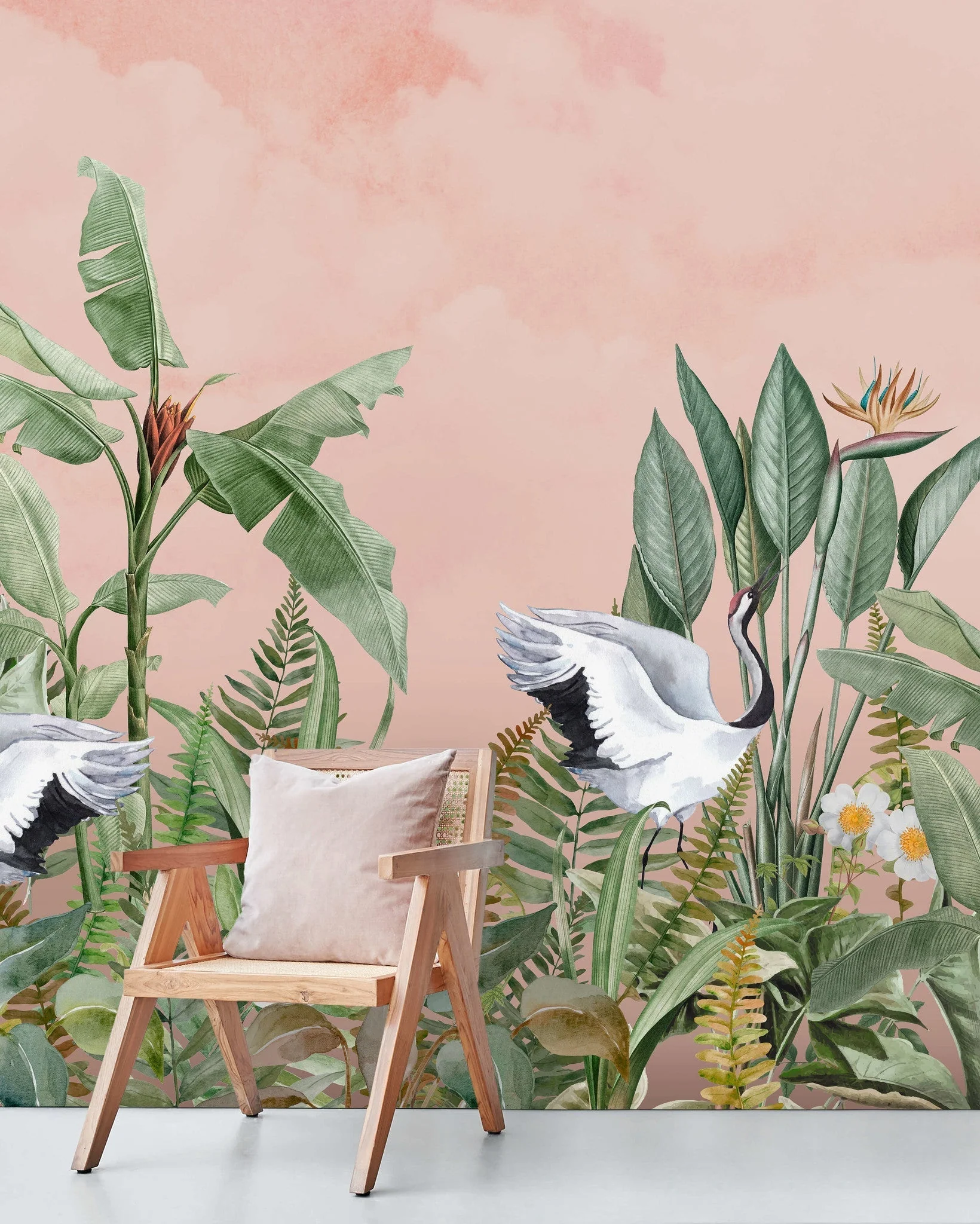 Creative Lab Amsterdam Dancing Crane Birds Wallpaper Mural - Image 5