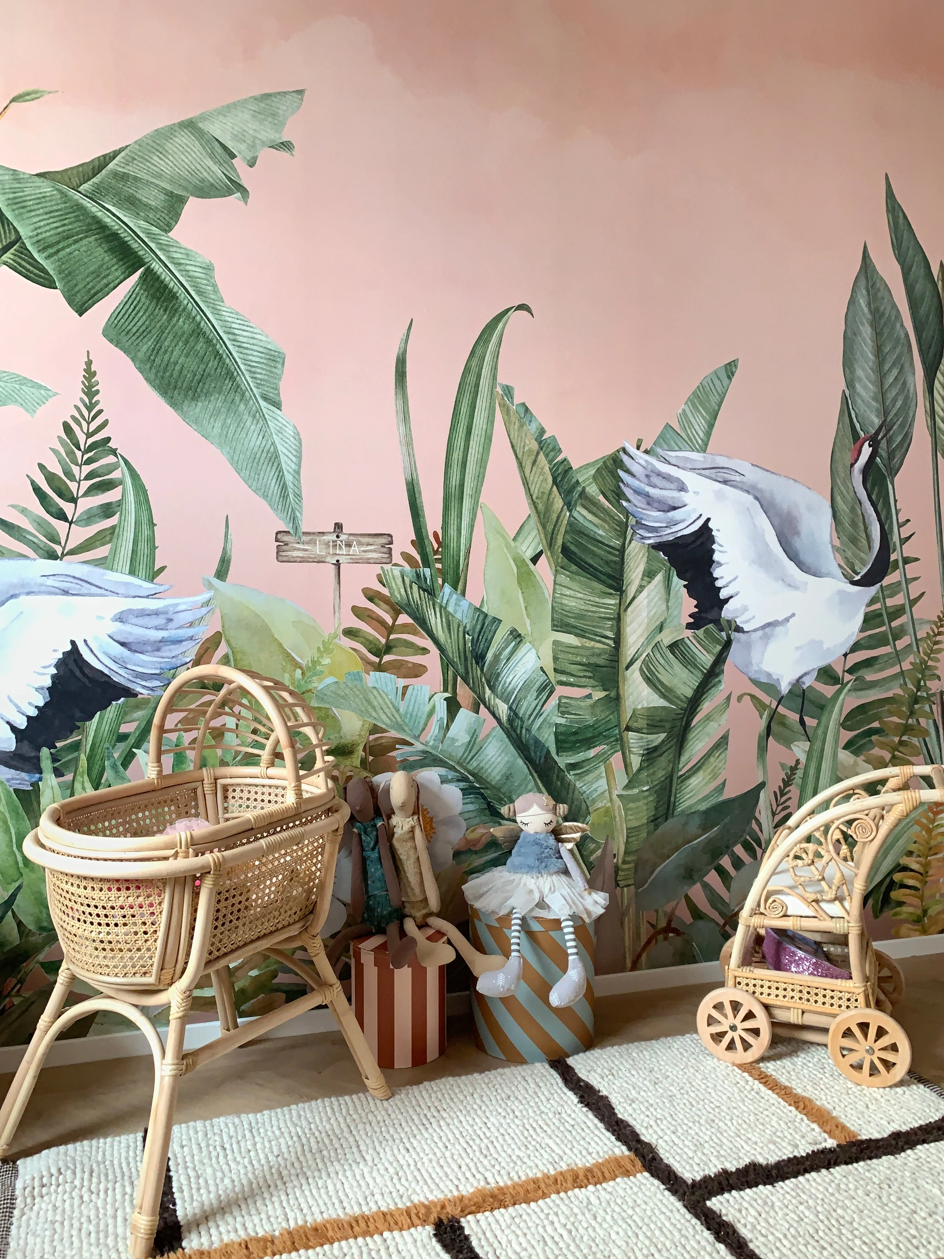 Creative Lab Amsterdam Dancing Crane Birds Wallpaper Mural - Image 7