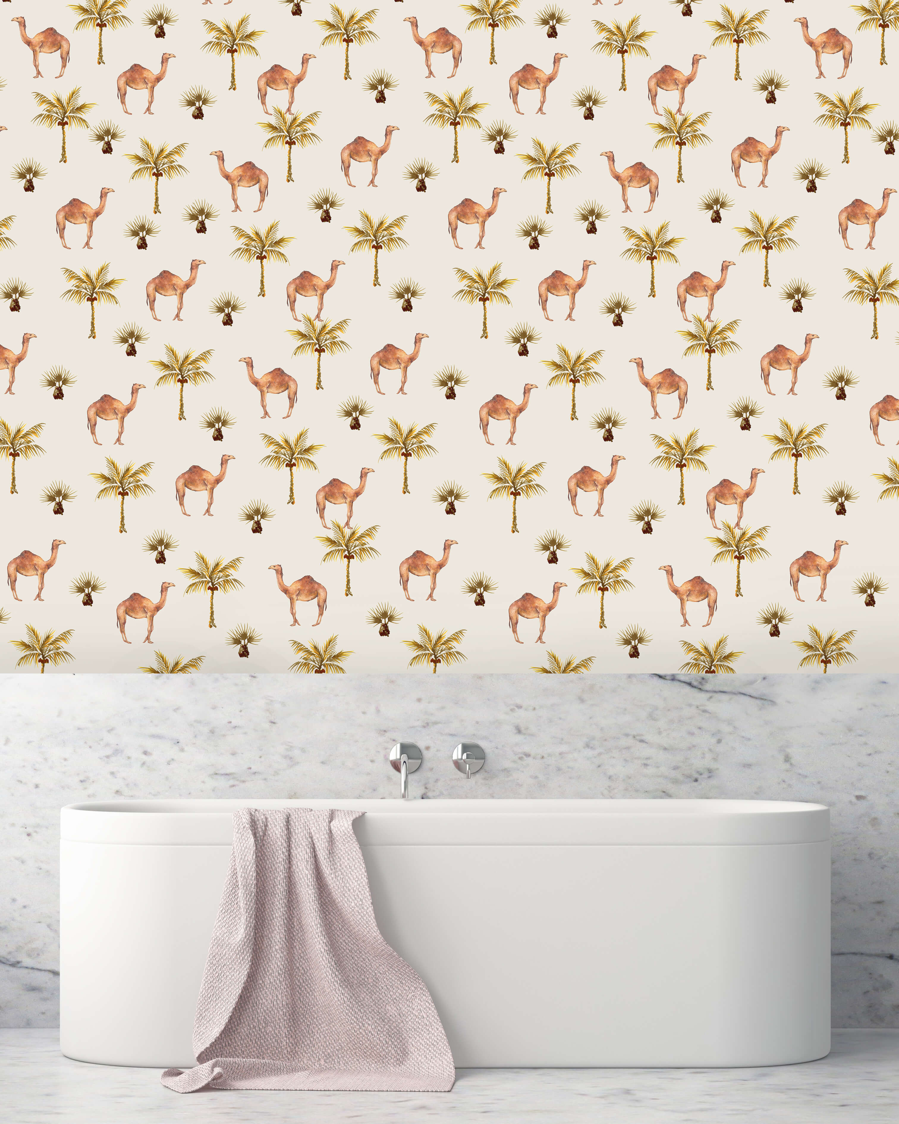 Creative Lab Amsterdam Dreamy Dromedary Repetitive Wallpaper - Image 2
