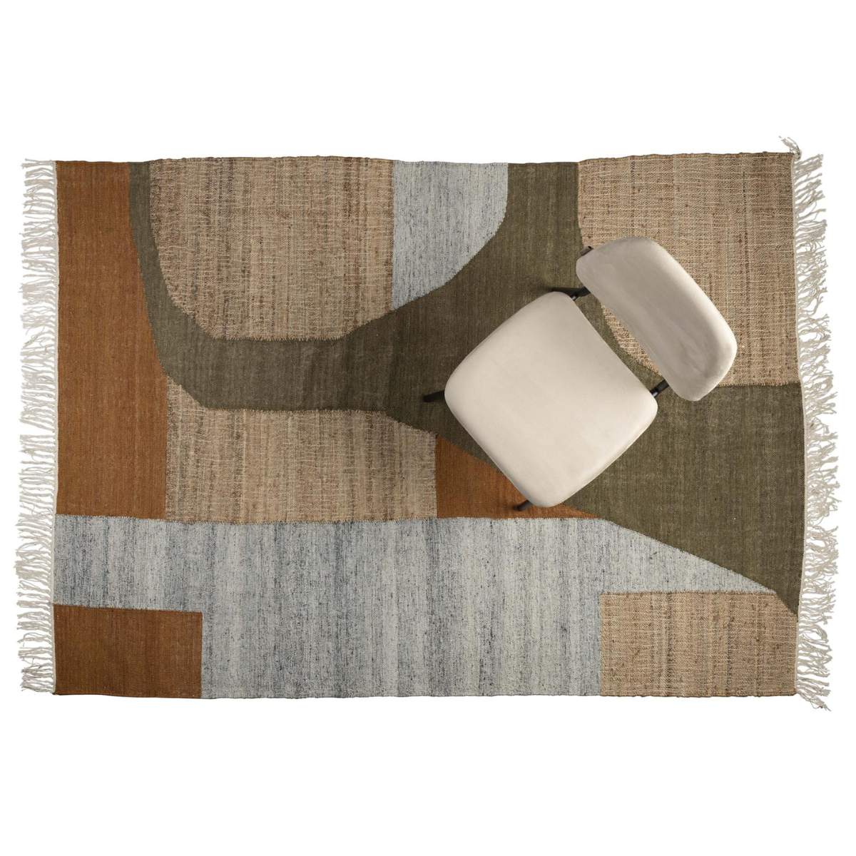 Dutch Bone Carpet Pavilion Natural Green Brown - Image 2
