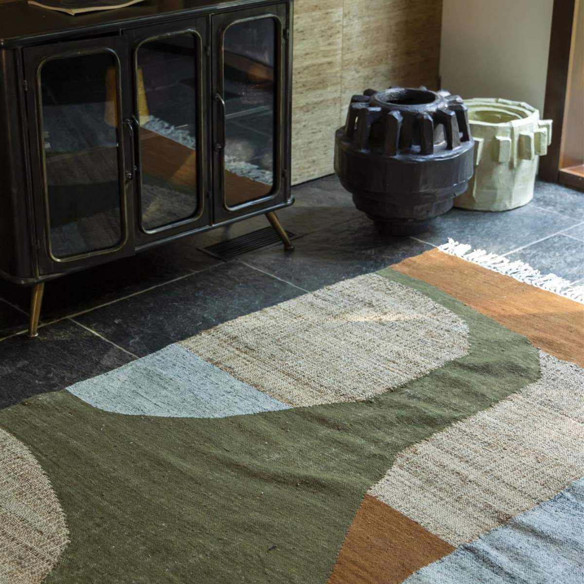 Dutch Bone Carpet Pavilion Natural Green Brown - Image 8