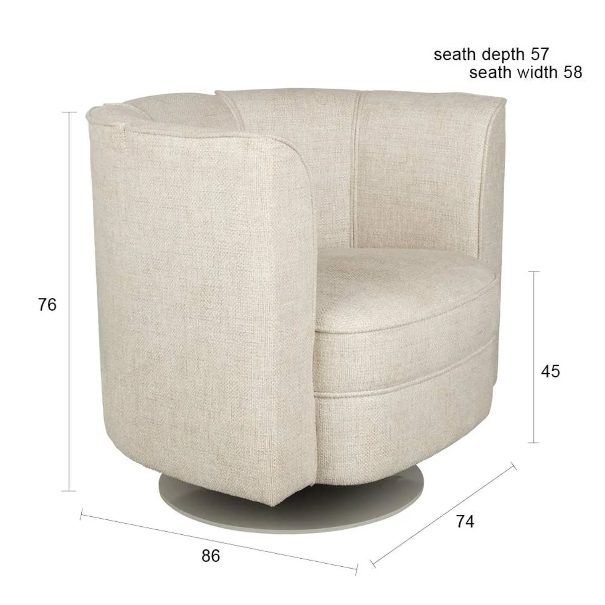 Dutch Bone Lounge Chair Flower - Image 8