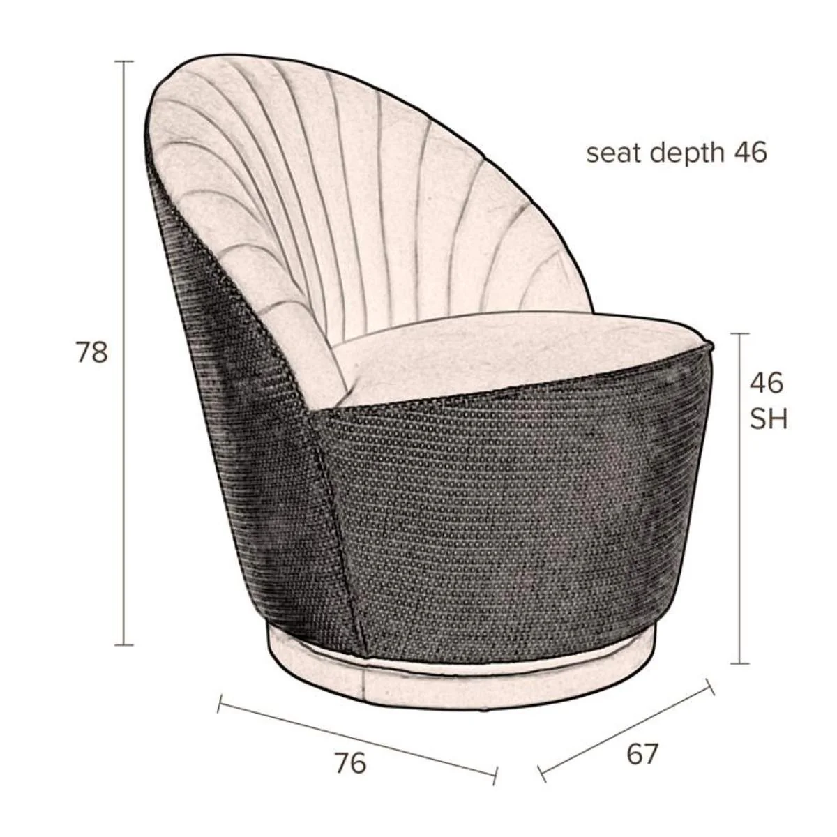 Dutch Bone Lounge Chair Madison Whiskey - Image 11