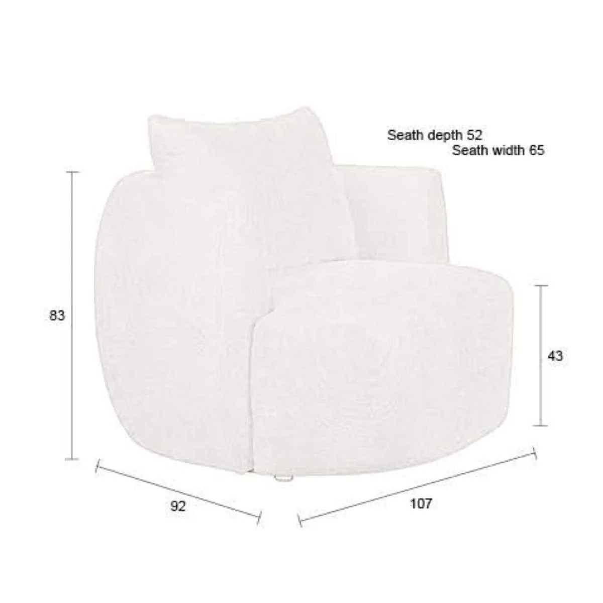 Dutch Bone Lounge Chair Rocca - Image 13