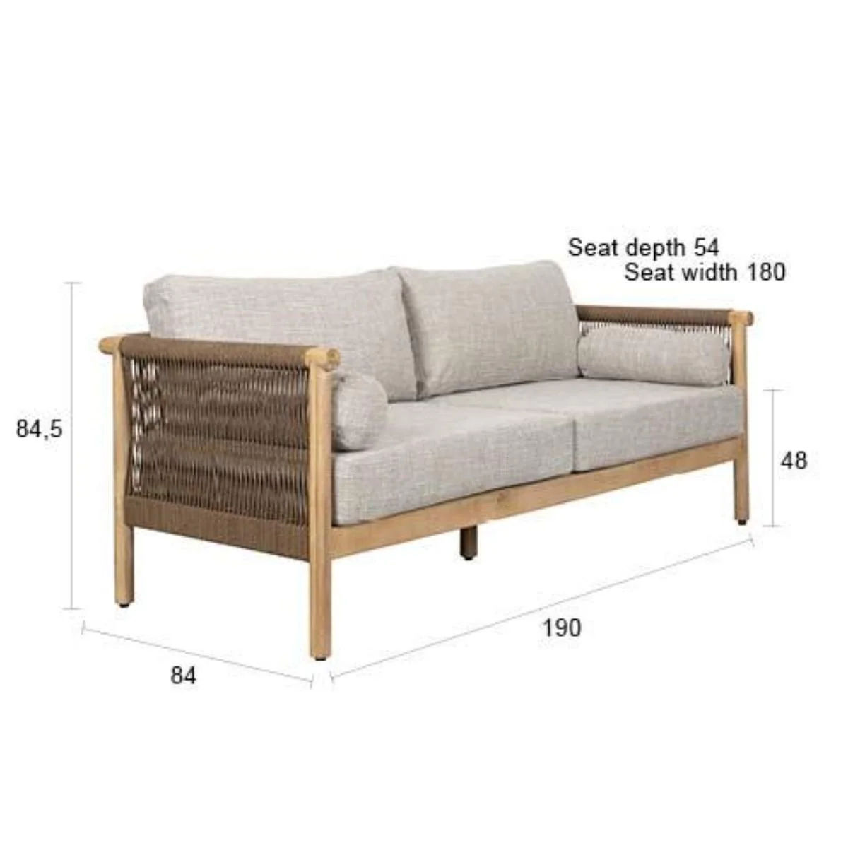 Dutch Bone Set Outdoor Oasis (Sofa + Coffee Table + 2 Lounge Chair ) - Image 19