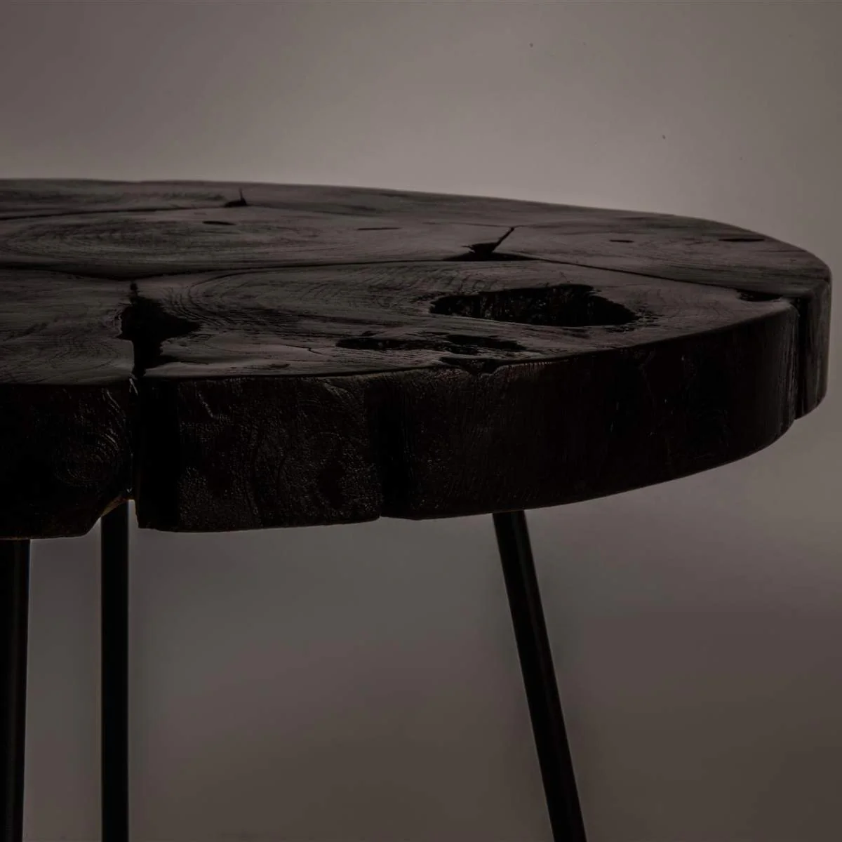 Dutch Bone Side Table Kraton Chocolate Black L - Image 4