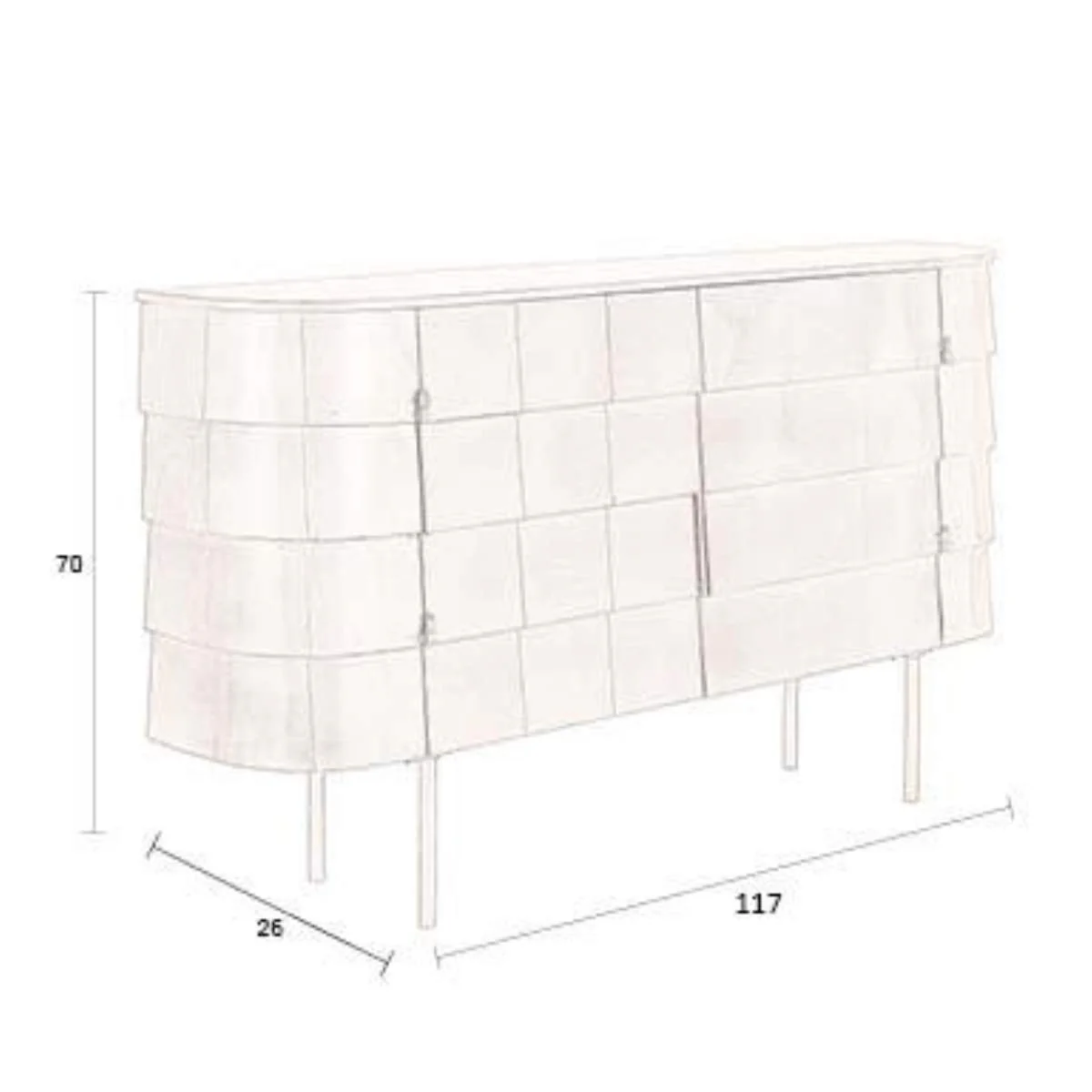 Dutch Bone Sideboard Hanna - Image 10