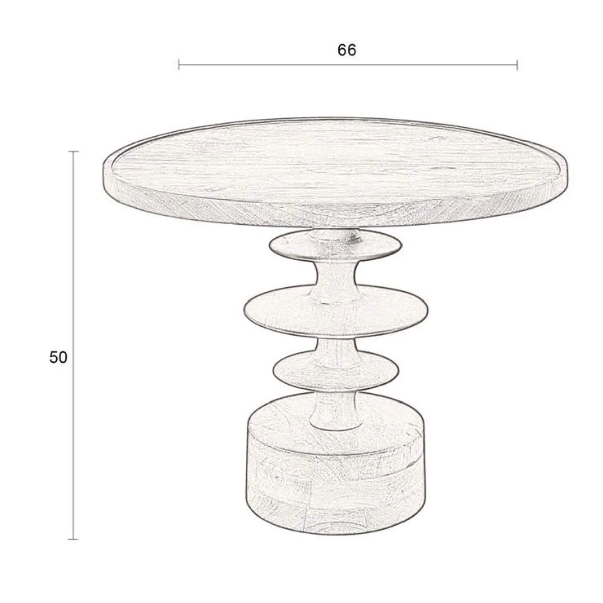 Dutch Bone Table Cath Walnut - Image 7