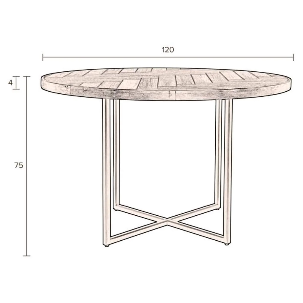 Dutch Bone Table Class 120' - Image 5