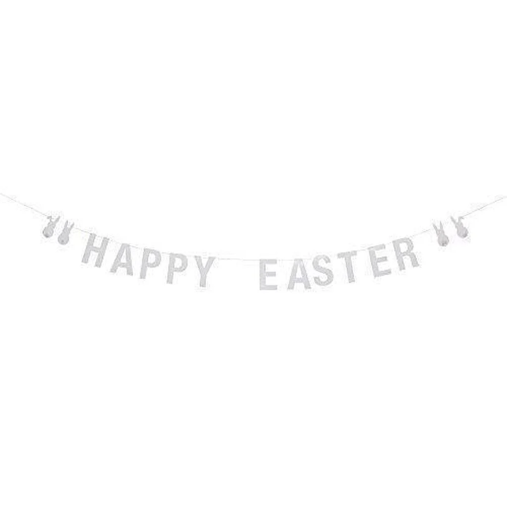 Bloomingville Happy Easter White Bunny Garland