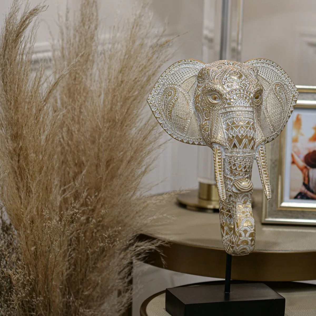 Mindy Brownes Elephant Head Sculpture - Image 4