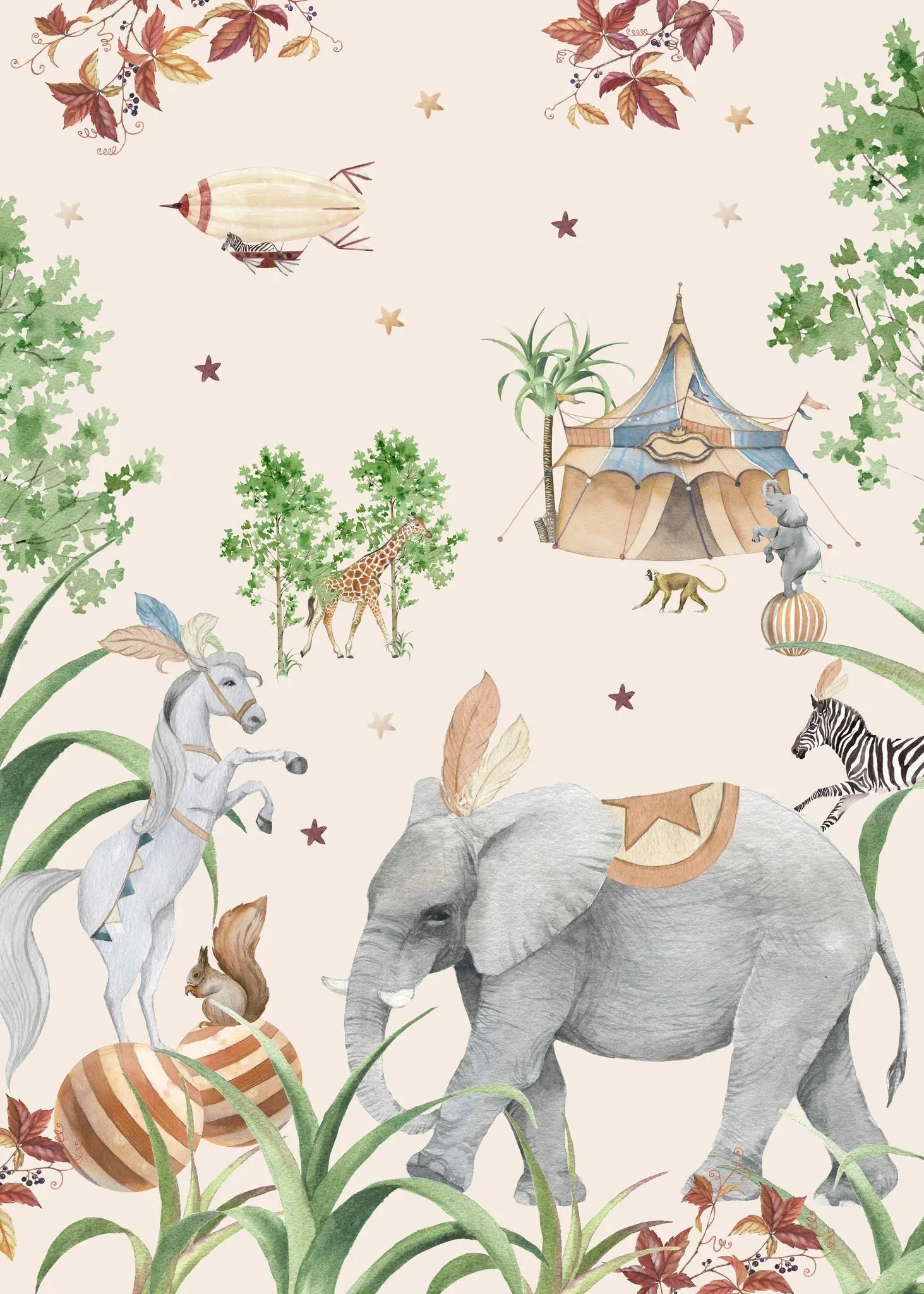 Creative Lab Amsterdam Elephant Setting Wallpaper Mural